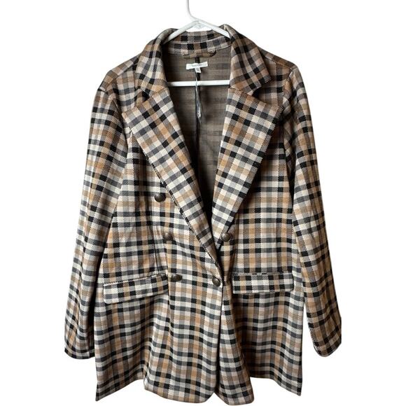 Maurices Jackets & Blazers - Maurices women's Stripe Plaid  Trendy Style Blazer Sz XL  NWT